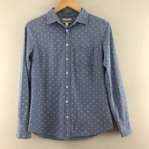 J. crew Boy Shirt in dots Chambray